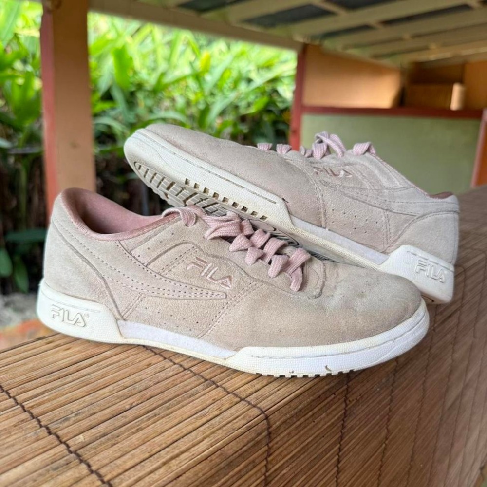 Fila Original Fitness Sneakers Womens Size 6 Dusty‎ Pink Suede Low 5FM00024-821